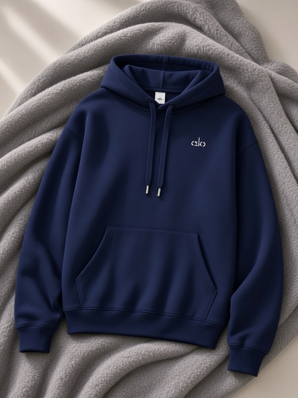 ALO Yoga Navy Pullover Hoodie